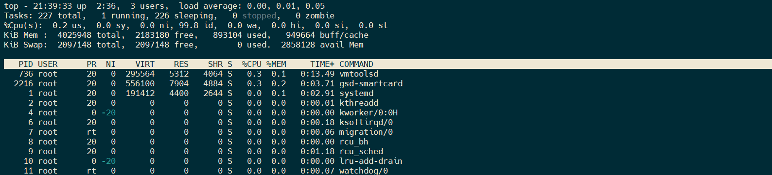 Linux中主机监测命令：top、df等命令说明-樛木空间